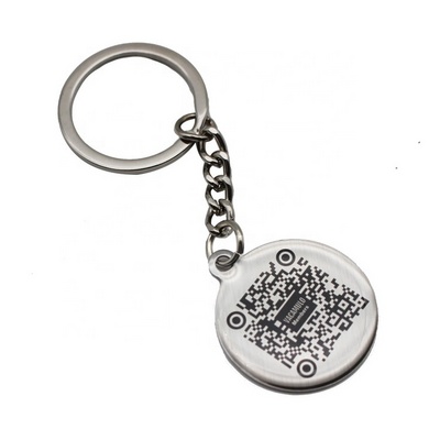 Cheap Custom Scan qr Code metal keychain