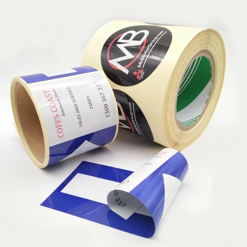 Double Sided Roll Sticker Printing,High Quality Adhesive Vinyl  Sticker