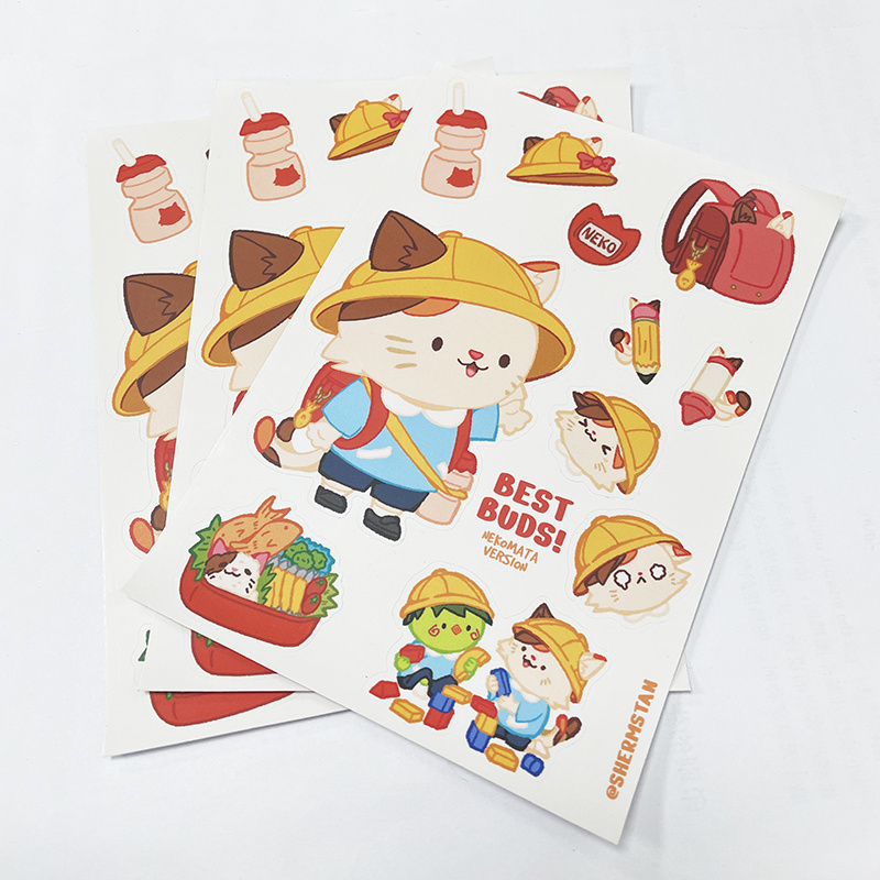 DIY Custom Printing Full Color Happy Planner Children Kids Journaling Sticker Book