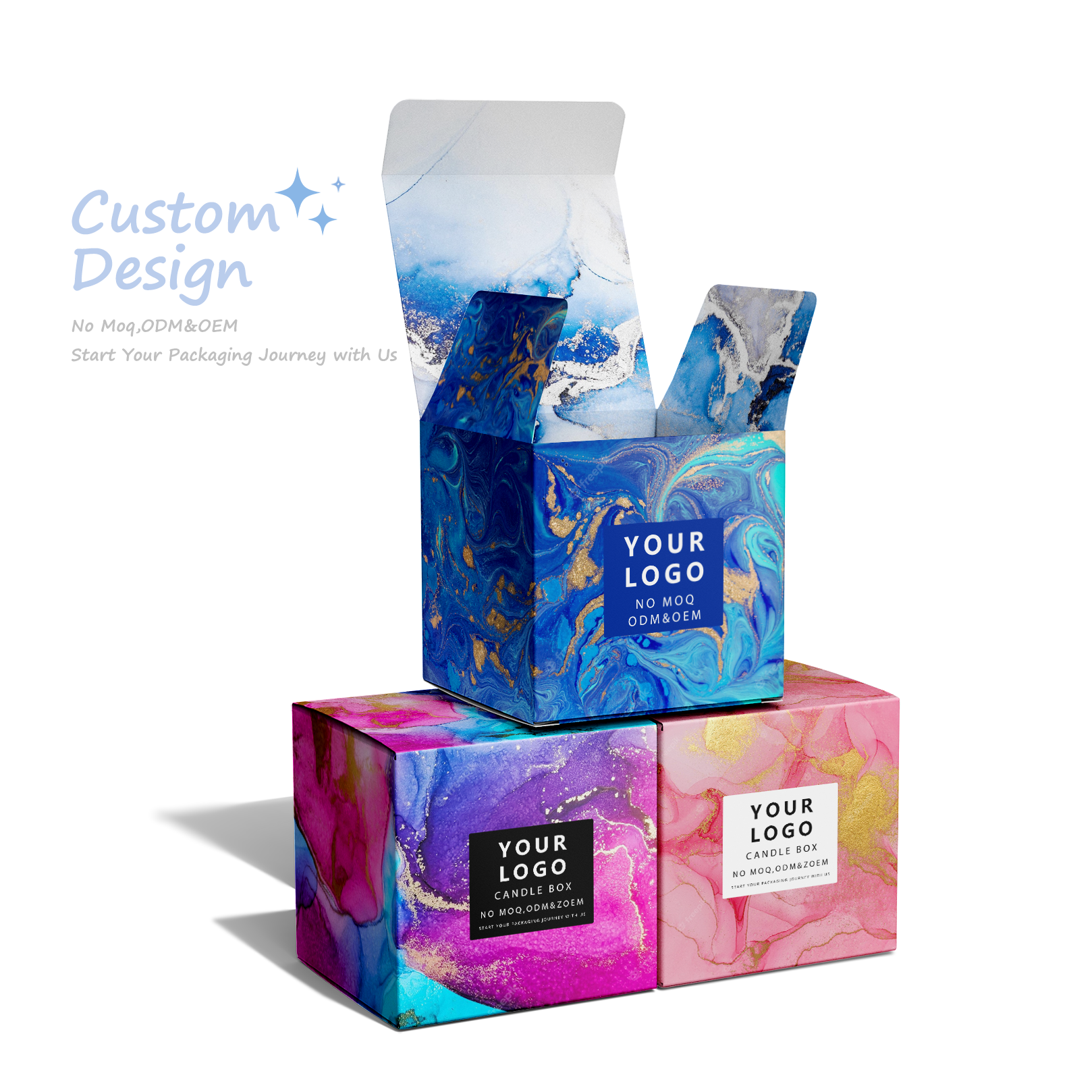 wholesale custom candle packaging boxes luxury gift box for candles