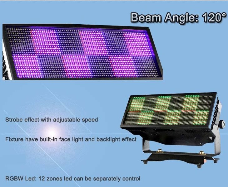 beyond 1728x0.5w white waterproof IP65 led strobe light by DMX512 control Strobe Effect Super Bright Stage Lights for concert