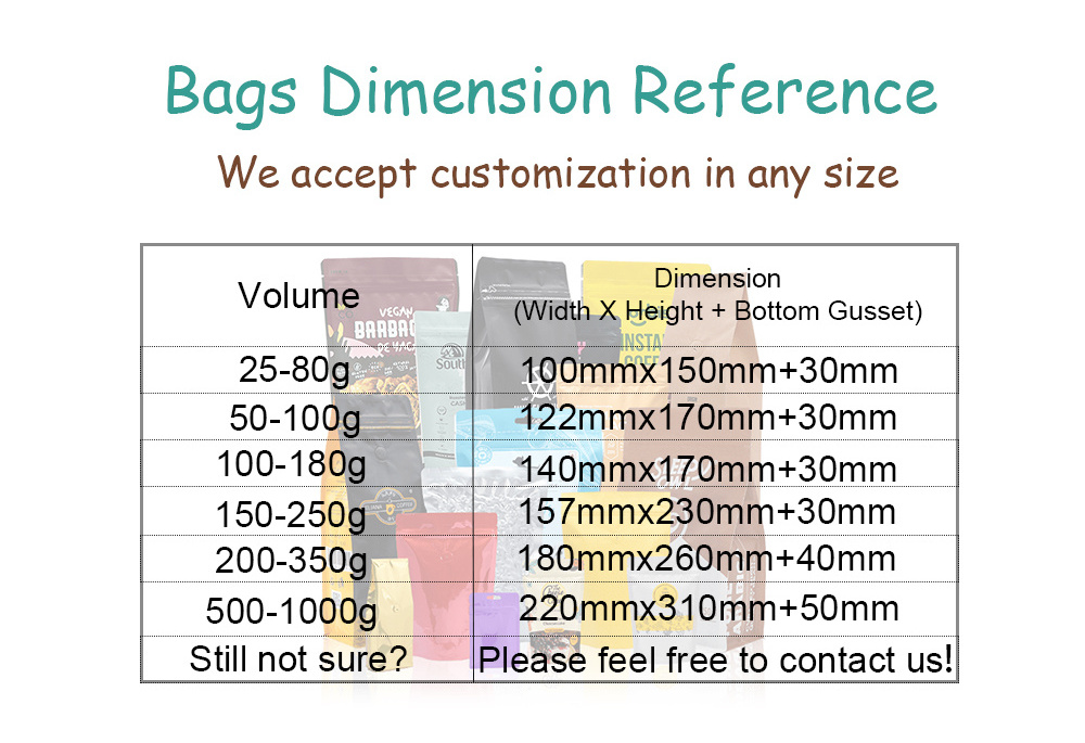 Custom Design foil stand up pouch bag with zipper for food mylar bags wholesale custom