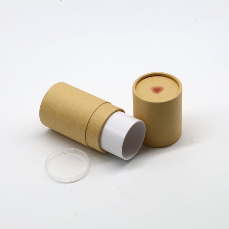 High Quality Empty Bio Friendly Lip Balm Cosmetic Glue Stick Container Cardboard Packaging Gold Logo Twist Up Paper Tube