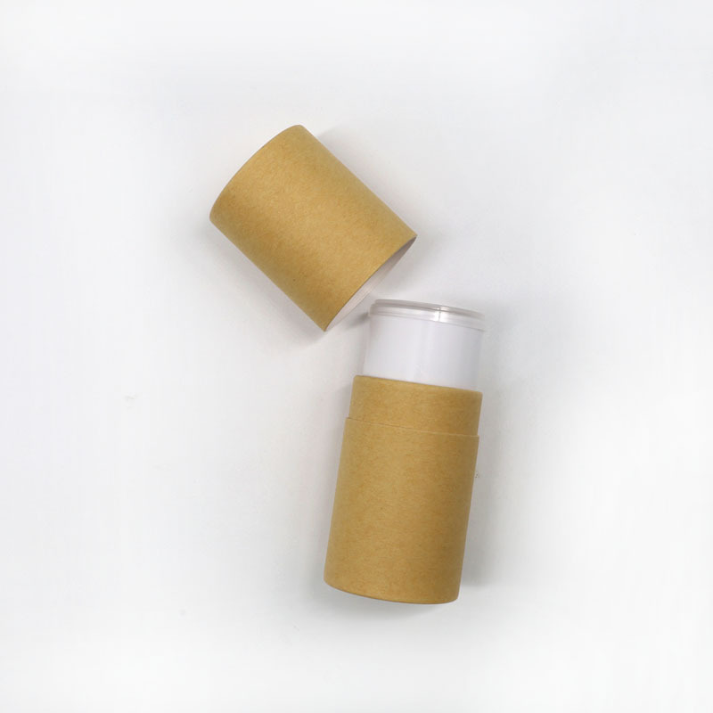 High Quality Empty Bio Friendly Lip Balm Cosmetic Glue Stick Container Cardboard Packaging Gold Logo Twist Up Paper Tube