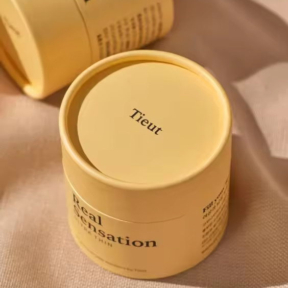 Custom Print Luxury Cylinder Tubes Round Cosmetic Jar Box Biodegradable Kraft Paper Tube Cans Packaging For Face Cream