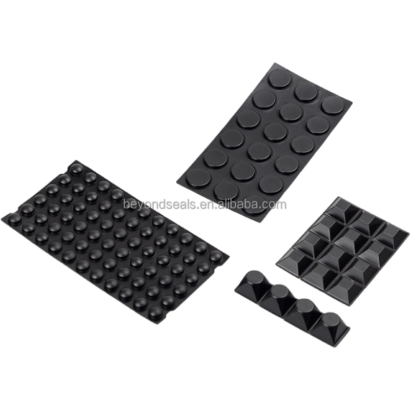 Customized Self Adhesive Silicone Foot Pad Cushion Shock Absorption Anti-skid 3M Back Polyurethane Rubber Feet Pad