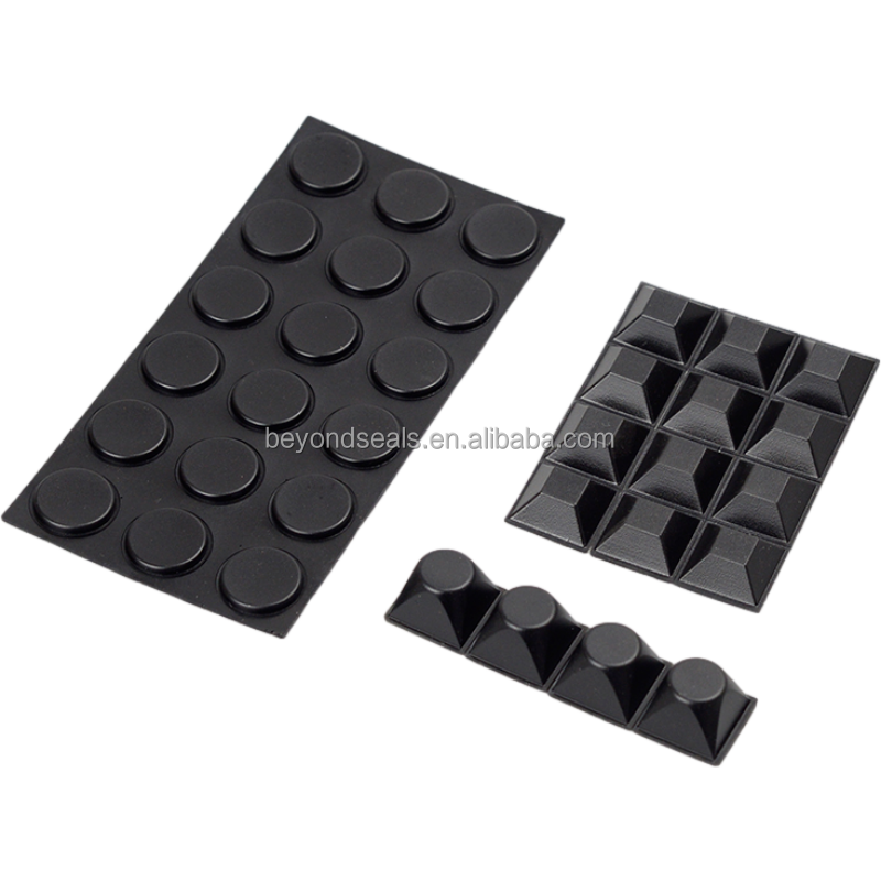 Customized Self Adhesive Silicone Foot Pad Cushion Shock Absorption Anti-skid 3M Back Polyurethane Rubber Feet Pad