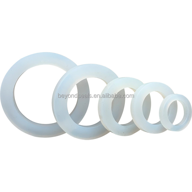 Customized Silicone Rubber Flat  O-ring  Gasket Seal Round Silicone Gasket