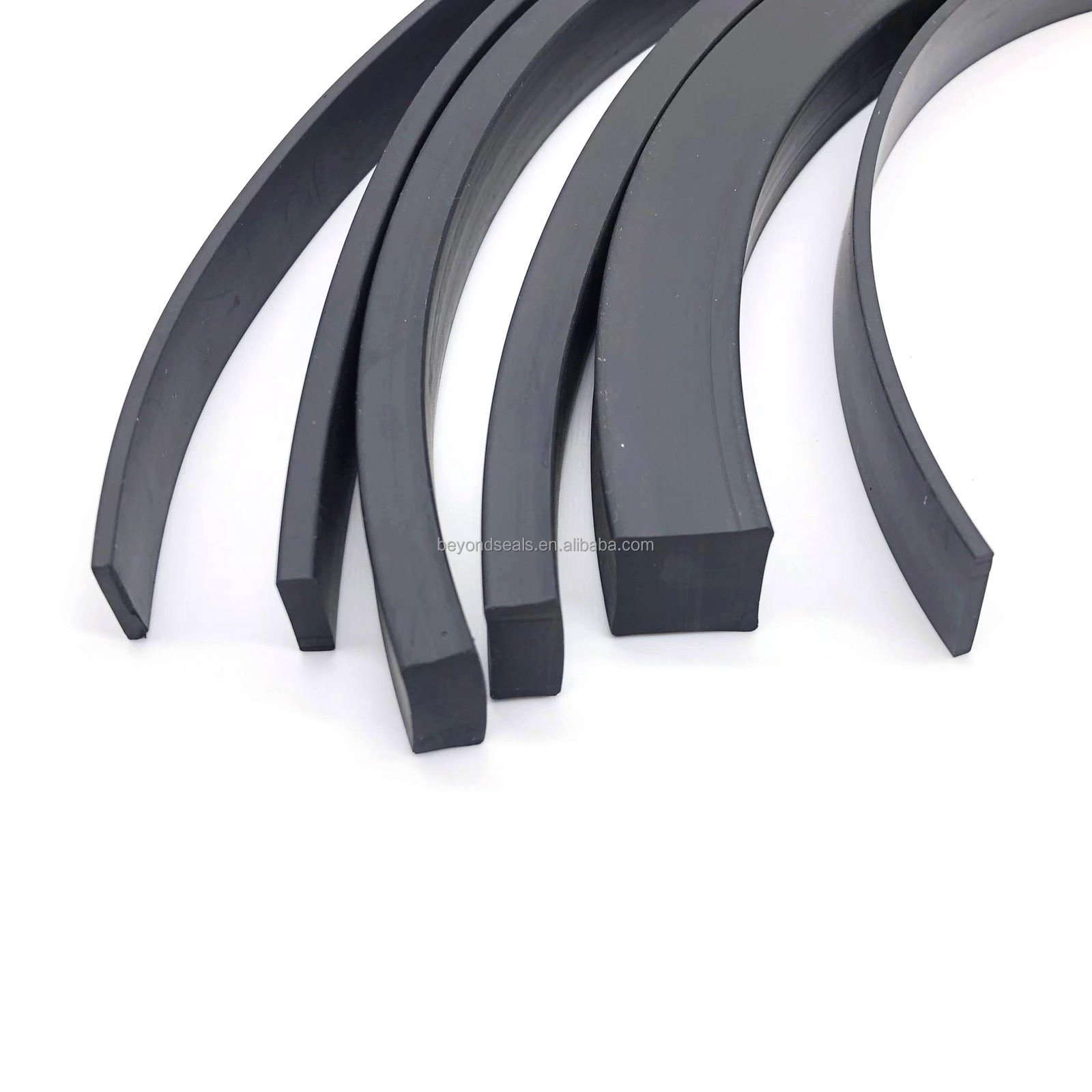 Customized D Shape Rubber Seal Strips Sponge Solid Hollow Rubber D Seal