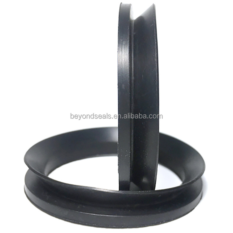 Customized V Shape Rings Shaft-Mounted Rotary Seals Rubber V Ring Seals