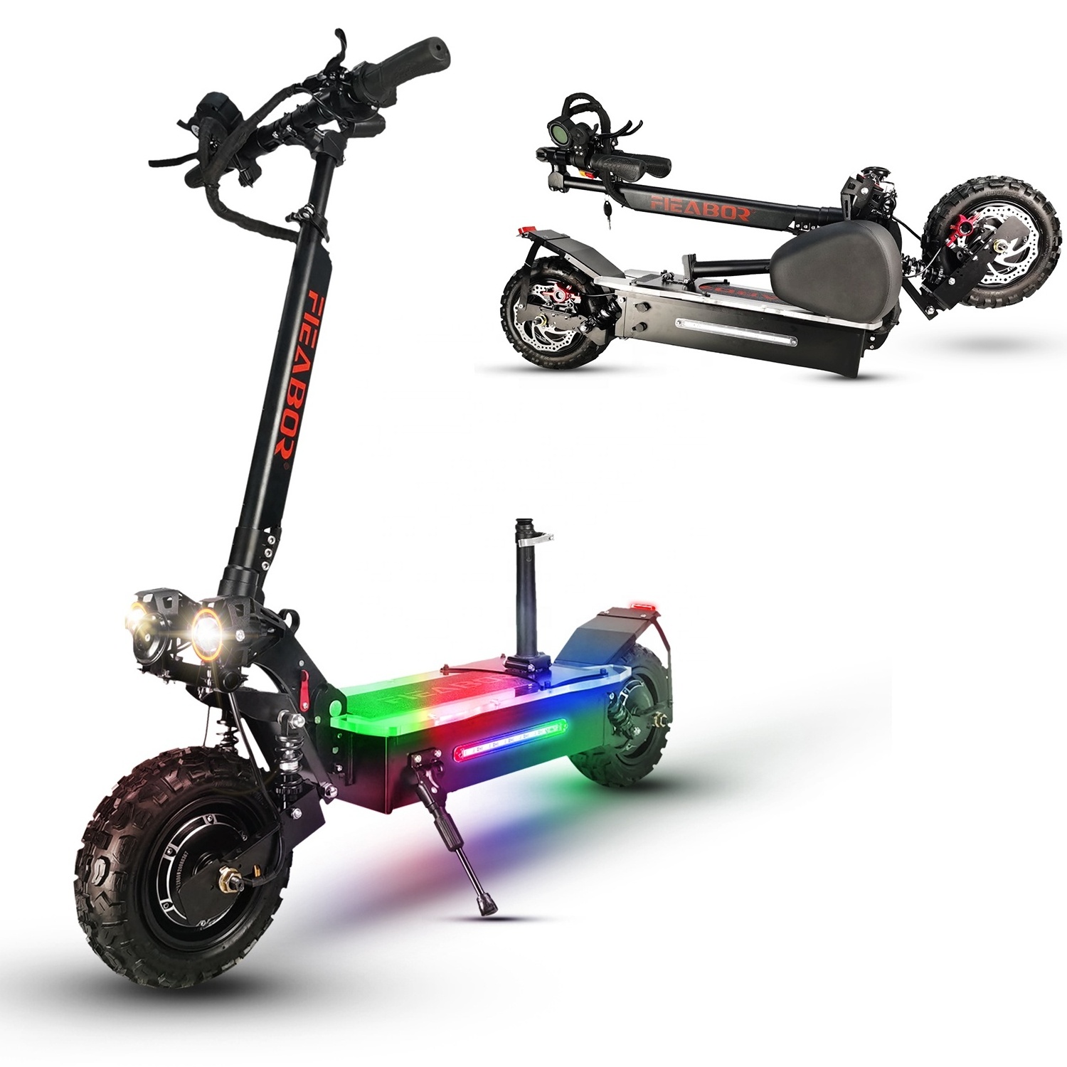 Powerful Dual Motor 75Km/h 100KM Scooters Off Road Foldable 11 Inch Fat Tire Electrical 5600W Electric Scooter