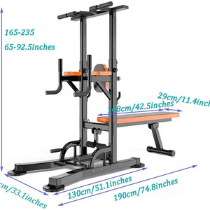 Wholesale Horizontal Bar Power rack with Weight Bench Dip Station Tower Single Parallel Bar Fitness Equipment Pull Up Bar