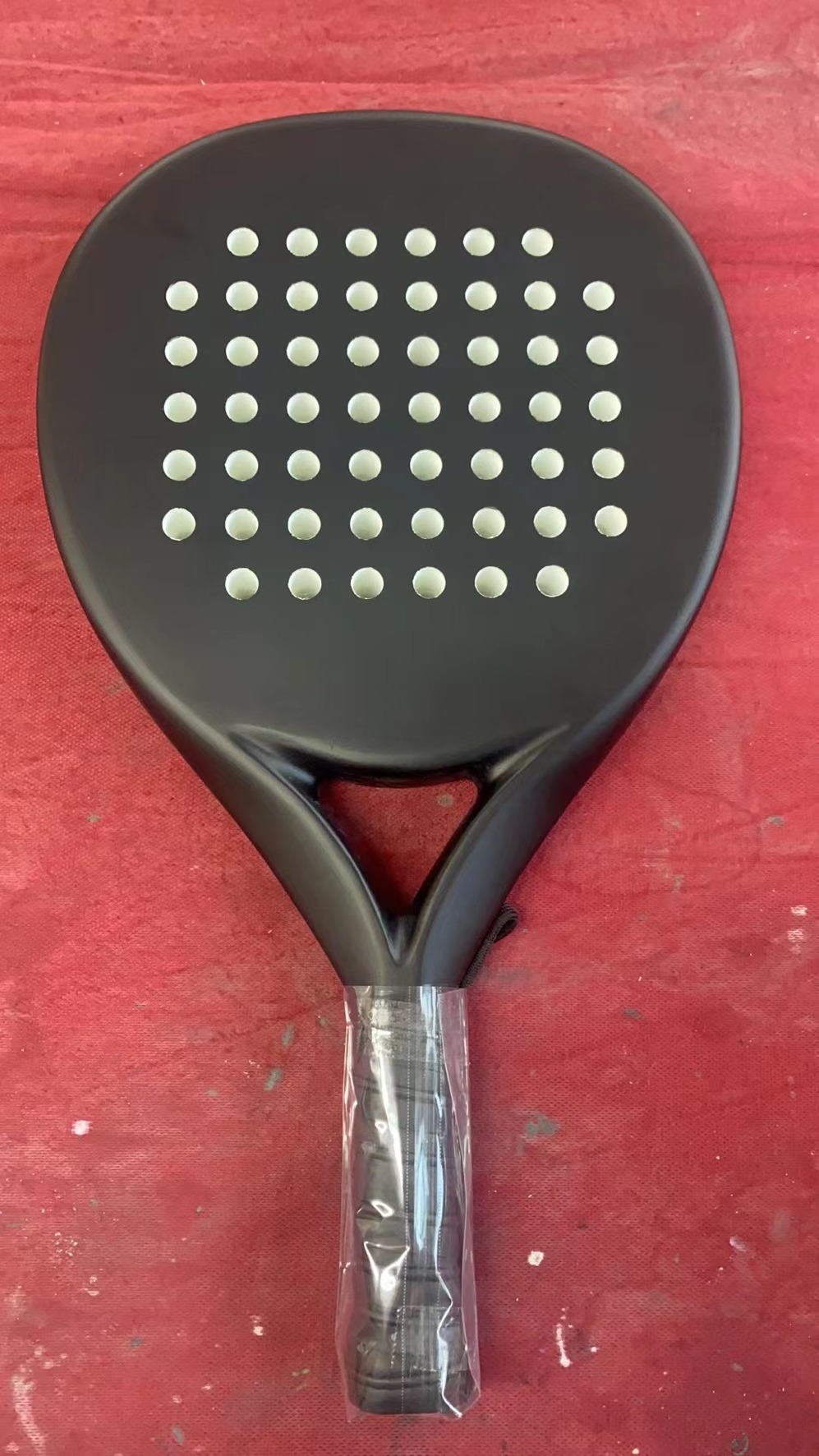 custom High Quality Custom 38mm full Carbon Fiber shovel Tennis Racket Soft EVA padel racket Racquet