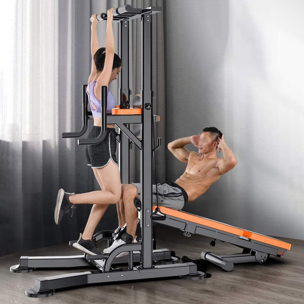 Wholesale Horizontal Bar Power rack with Weight Bench Dip Station Tower Single Parallel Bar Fitness Equipment Pull Up Bar