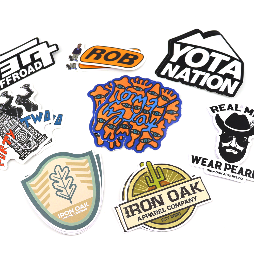 Custom Diecut Sticker For Car Skateboard Vinyl Stickers Labels Logo Custom Stickers 100 Pcs