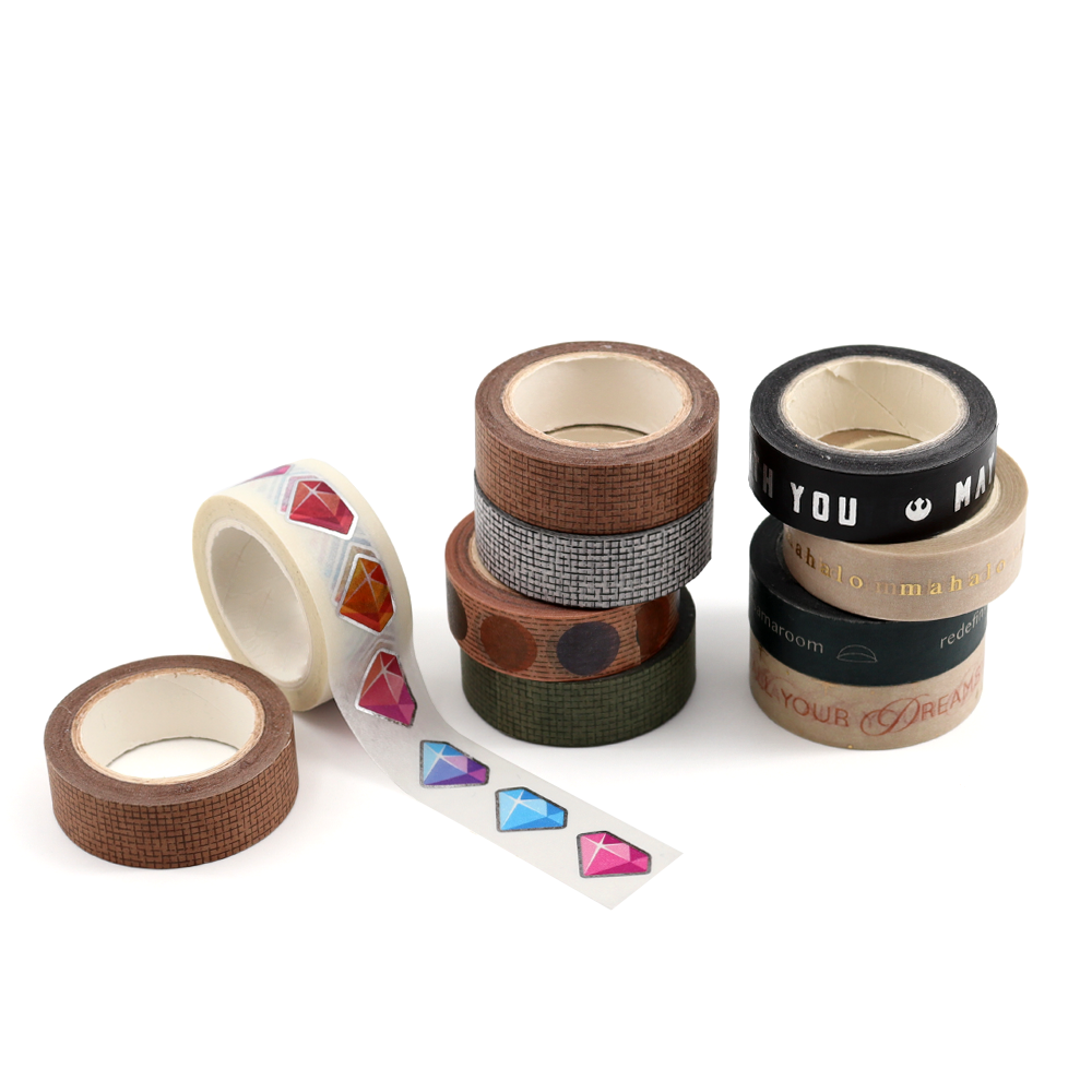 No Moq Custom Stastionery Washi Tape Set For Notebook Wholesale Washi Sticker Paper In Bulk