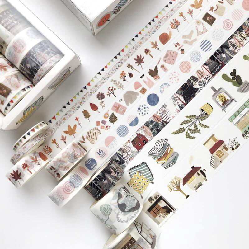 Wholesale Hot Sale Japanese Washi Tape With Custom Printed Decorative Washi Tape Set