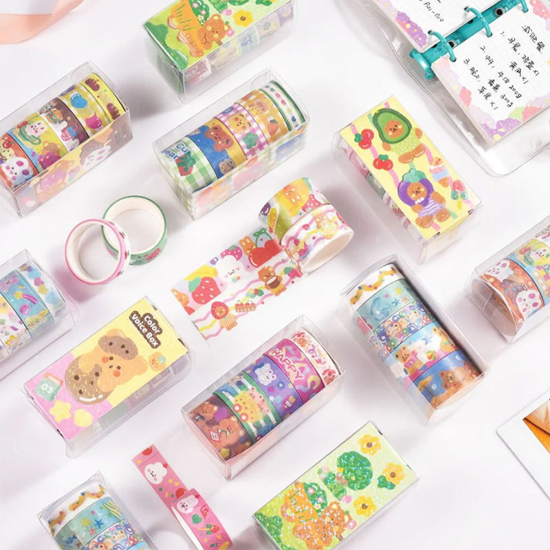 Wholesale Hot Sale Japanese Washi Tape With Custom Printed Decorative Washi Tape Set