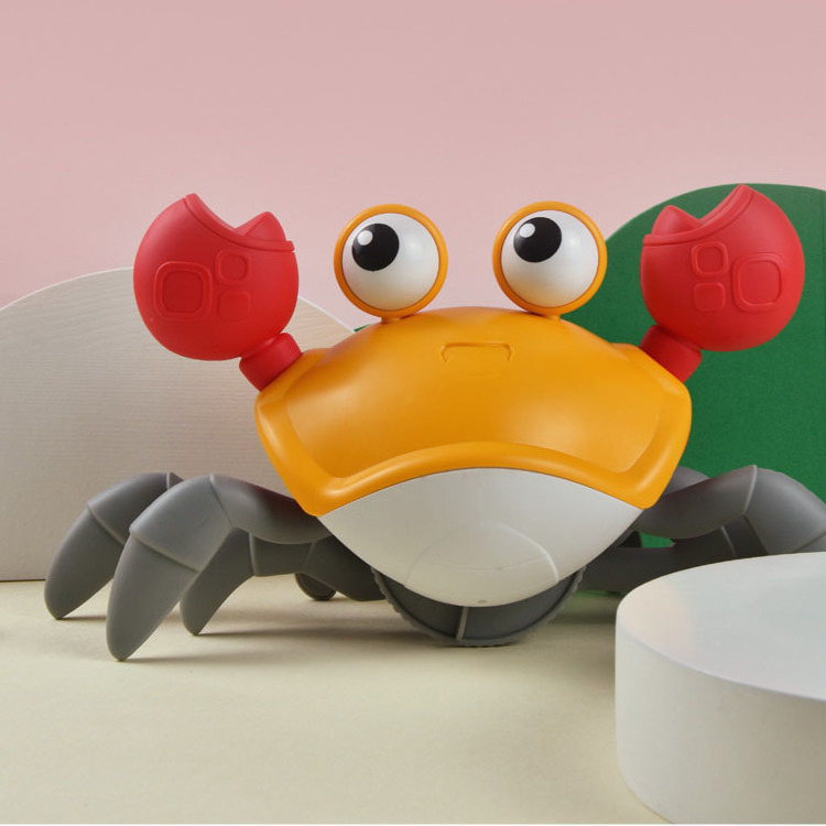 New Hot Sale Cute Cartoon Crab Toys Clockwork Wind Up Traction Crawling Crab Baby Water Play Bath Toys For Shower