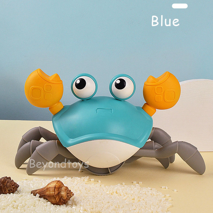 New Hot Sale Cute Cartoon Crab Toys Clockwork Wind Up Traction Crawling Crab Baby Water Play Bath Toys For Shower