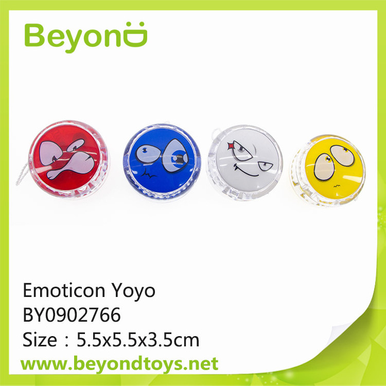 Promotional plastic yoyo Party favor OEM toy 5.5cm Emoticon free yoyo toy