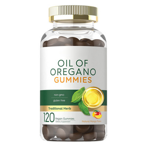 OEM Private Label Organics 100% Natural Oregano Oil gummies capsules For Immune Support