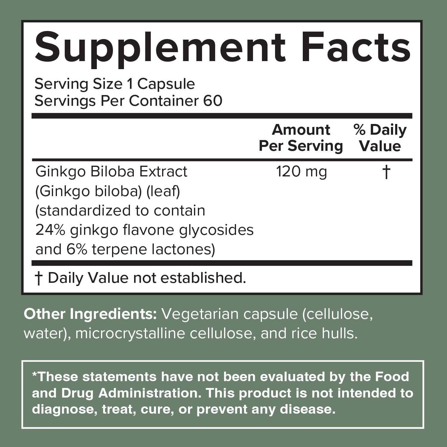 OEM Private Label OEM Ginkgo Biloba Extract Supplement Herb Ginkgo Biloba Capsules