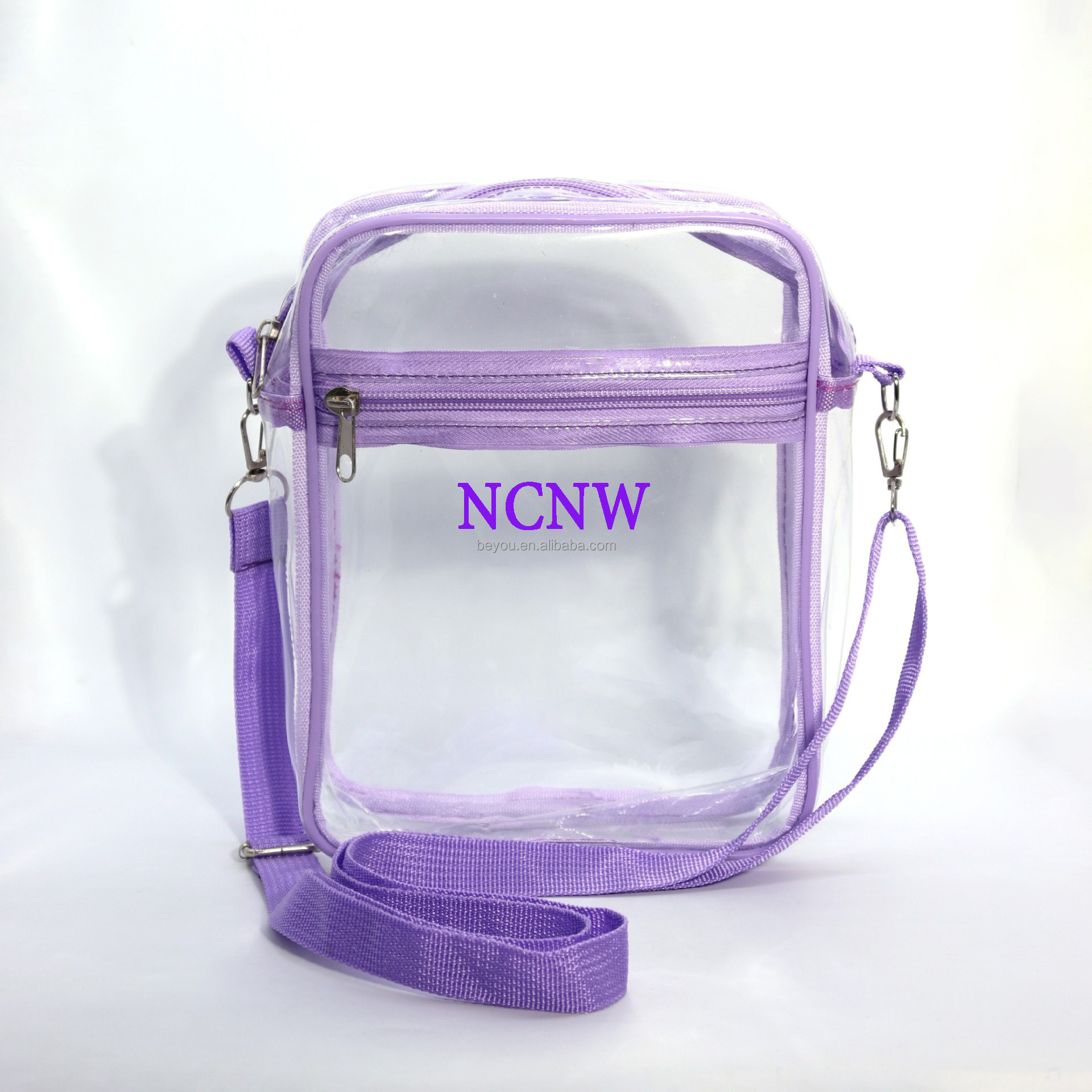 Delta Sorority Fashion Square Transparent Bag PVC Clear Purse Shoulder Sling Bag for Sports Phone Holder Bags Women