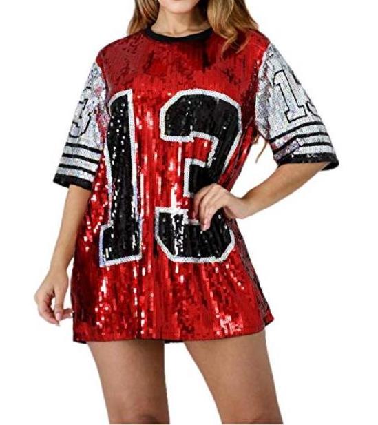 Hip Hop Performance Wear Sequins Short Sleeve 13 Inspired Sequin Jersey Delta Sorority T Shirt Jersey