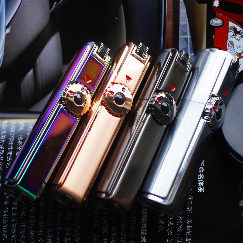 Jet Flame Torch Lighter Metal Portable  Butane Gas Refillable Smoking Torch Cigar Lighter