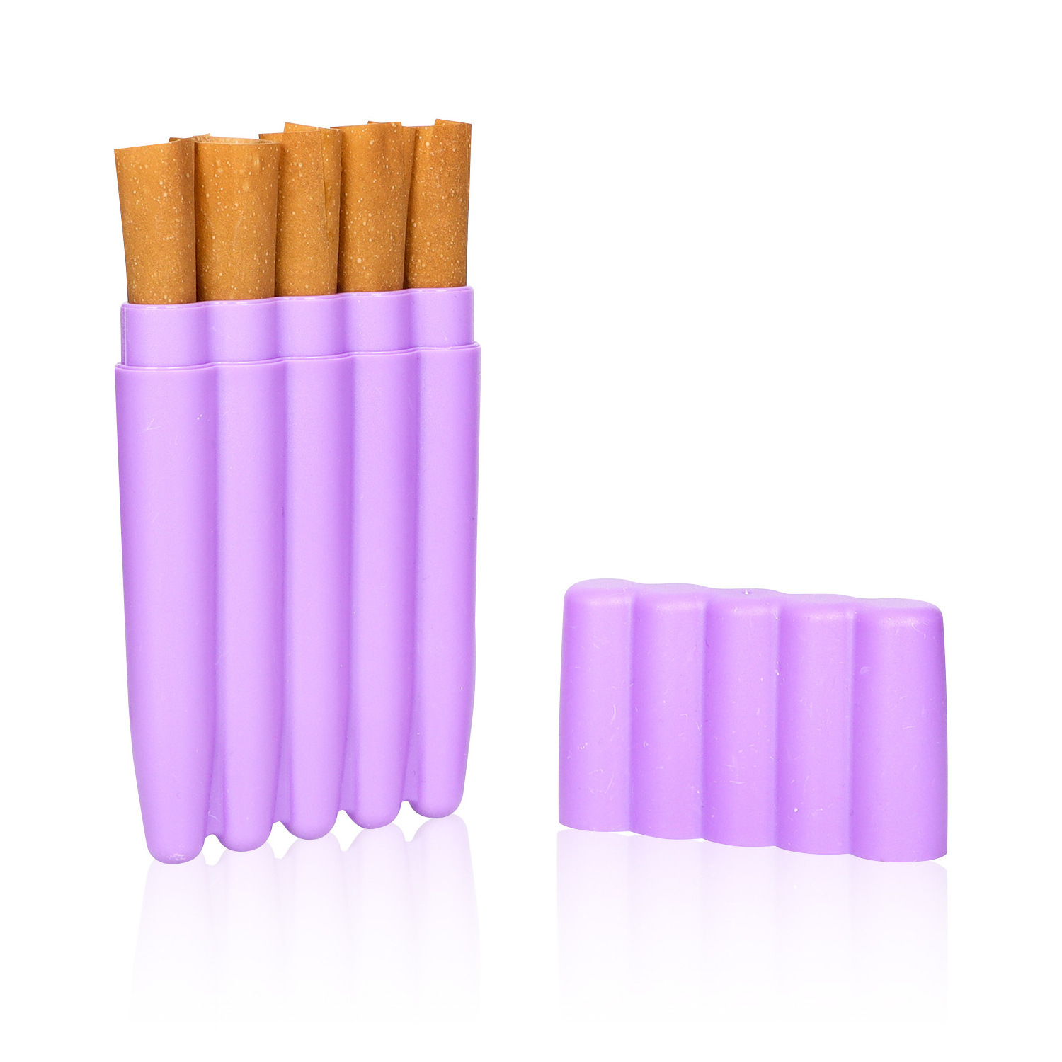 Wholesale Custom Cigar Pre Roll Tubes Plastic Holder Smell Proof 5 In 1 Herb Storage Pre Roll Cigarette Case