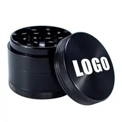 Custom Powerful Magnetic Printed Herb Grinder Container Stainless Steel 4 Piece Metal 3 Inch Aluminum Tobacco Herb Grinder