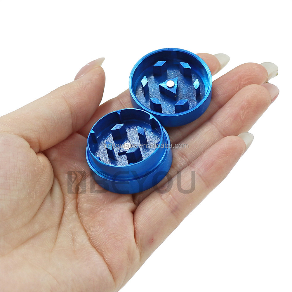 Smoking double layer tobacco separion herb grinder zinc 30mm mini keychain herbal grinders