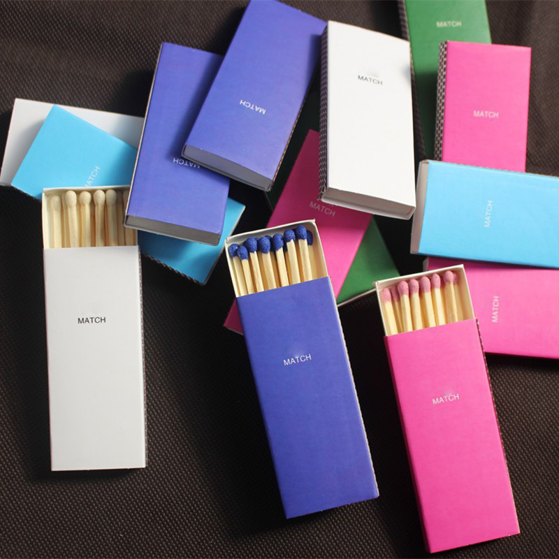 Wholesale Price with Luxury Box Long Wooden Stick Matches with Custom Match Box for Candle Cigar Matchbox sur mesure matchbox