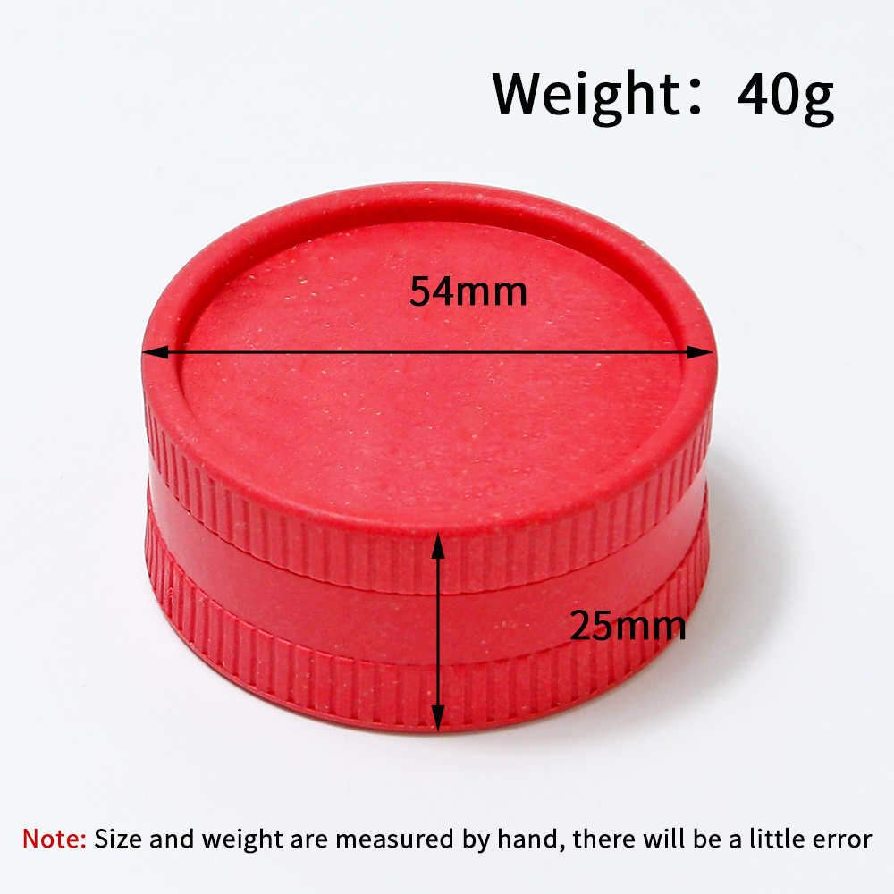 Beyou Custom logo grinder tobacco Smoking Accessories 56mm Bio eco Plastic Degradable Grinder Biodegradable herb grinder