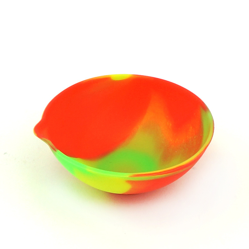 Hot Selling Classic Bowl Mini Colorful Silicone Bowl Smoking Jar Container Dry Herb Tobacco Spice Storage Bowl