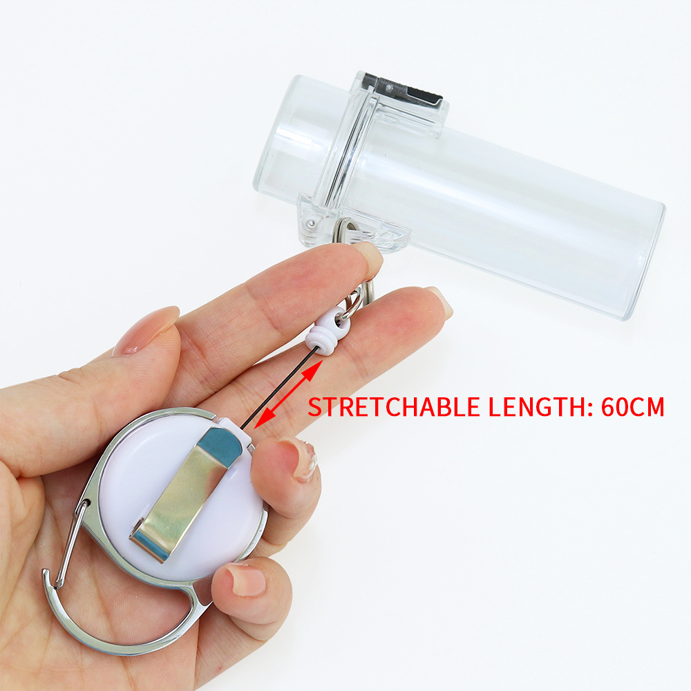 Newest Wholesale Hot Selling Custom Logo Stretchable Portable Smoking Accessories Leash Of Lighter Keychain