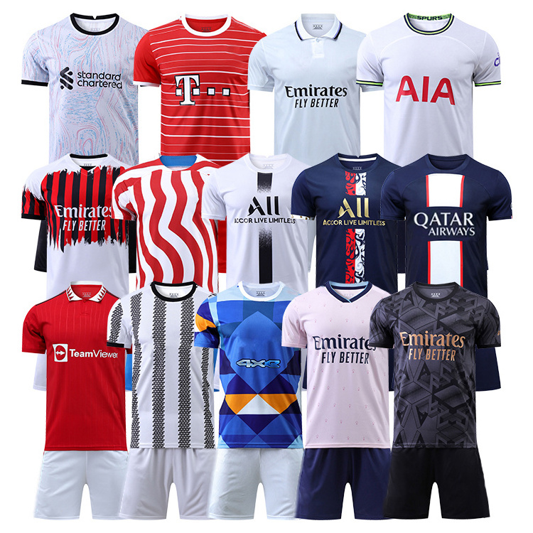 New 2023 custom Jersey quality Thai football jersey men's football Uniform Set team football Jersey Soccer Wear