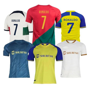 Breathable And Dry Sublimation Soccer Uniform Jerseys For Football Soccer Uniform Football Ronaldo Jersey