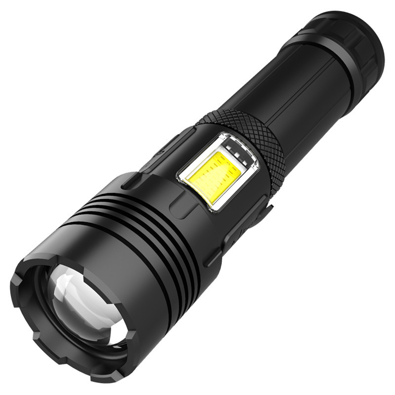 Flashlight Strong Light Rechargeable Zoom Giant Camping Waterproof Flashlight Telescopic Flashlight