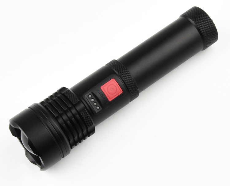 Handheld Waterproof  Flashlight Portable Charger With Flashlight Zooming Flashlight Torch