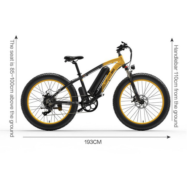 Full Suspension 48v 5000w High Speed Motor Ebike 26 inch Fat Tire Off Road Electric Bicycle E Bike Gogobest GF600