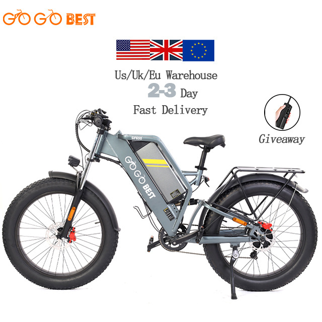 Shimano 7 Speed Transmission Mountain Bicycle 26inch Fatbike 48V 1000W Fat Tire Off Road Electric Motorcycle Sur Ron E Dirt Bike