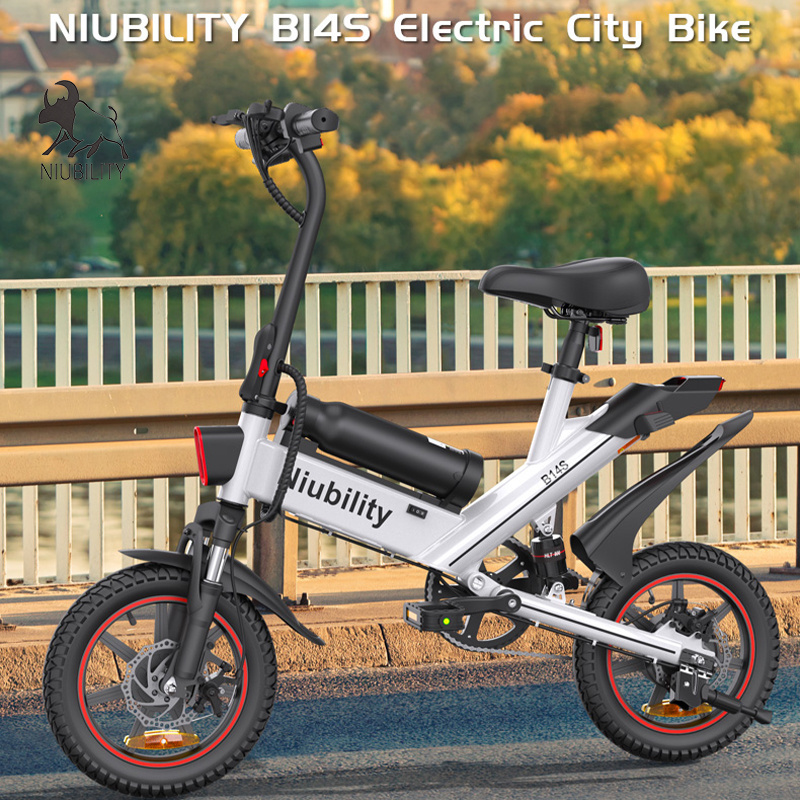 EU warehouse 14 inch Bicicleta Electrica Niubility B14S E Bicycle 48V 400W Motor 32km/h 80km Range Electric City Bike