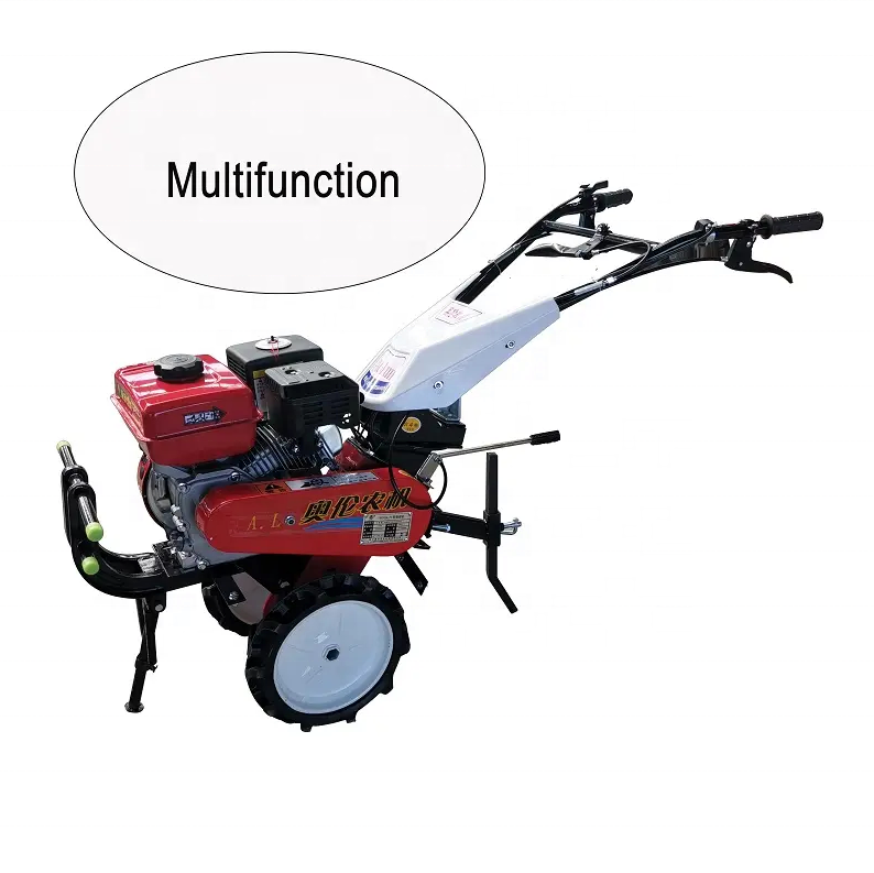 Agricultural small handheld rotary tiller, household diesel two wheel drive micro tiller, onion and ginger tiller