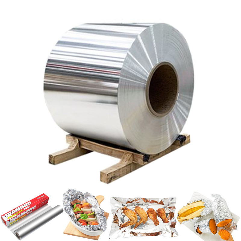 Factory manufacturing packaging 8011 8021 H24 3003 1235 Aluminum Foil Food Packaging Aluminium Foil Container Tray