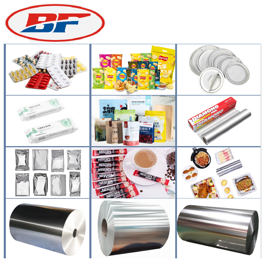 Factory manufacturing packaging 8011 8021 H24 3003 1235 Aluminum Foil Food Packaging Aluminium Foil Container Tray