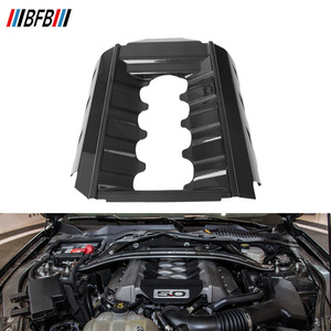 BFB Fit For Ford Mustang 2015-2017 Engine Cover Replacement Style Dry Carbon Fiber Car Parts