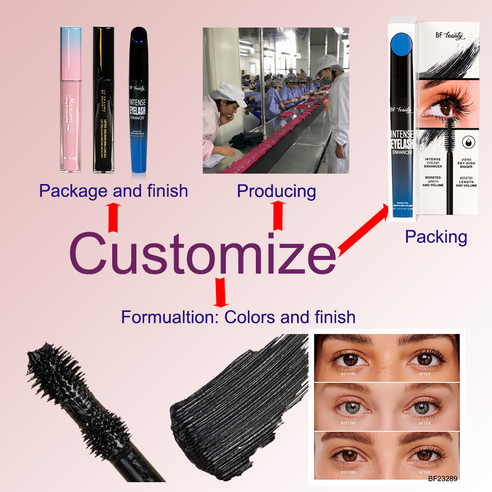 Luxury Halloween Waterproof Eye Lash Thrive Mascara Black Material Rose Gold Lifting Lengthening Volumizing Mascara