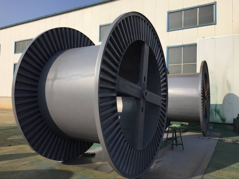 Taiwan KYEC Empty corrugated steel reel spool drum for cable